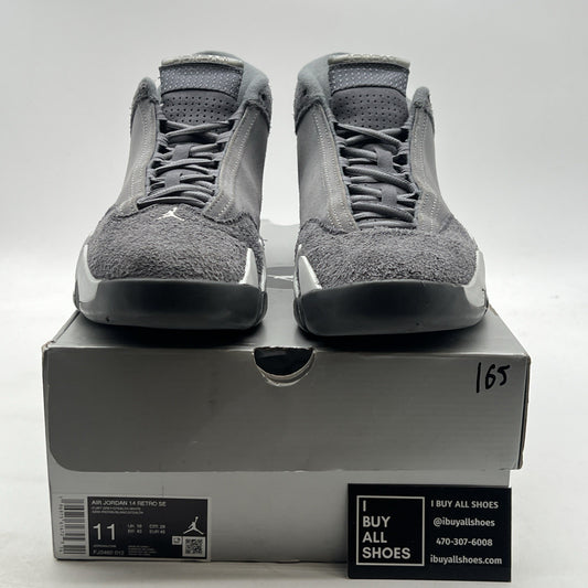 Size 11 - Air Jordan 14 Retro Wolf Grey Suede Sneakers (FJ3460-012)