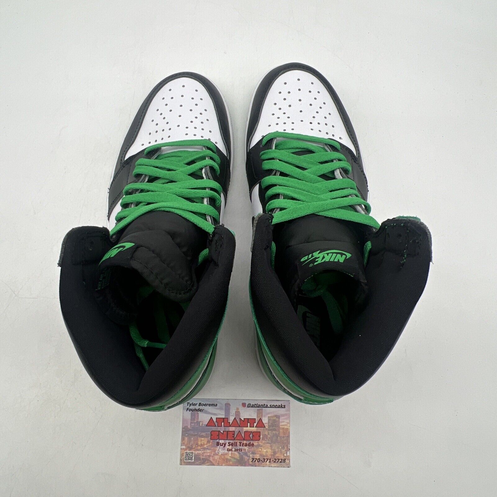 Size 9.5 - Air Jordan 1 Retro OG High Lucky Green Black White (DZ5485-031)