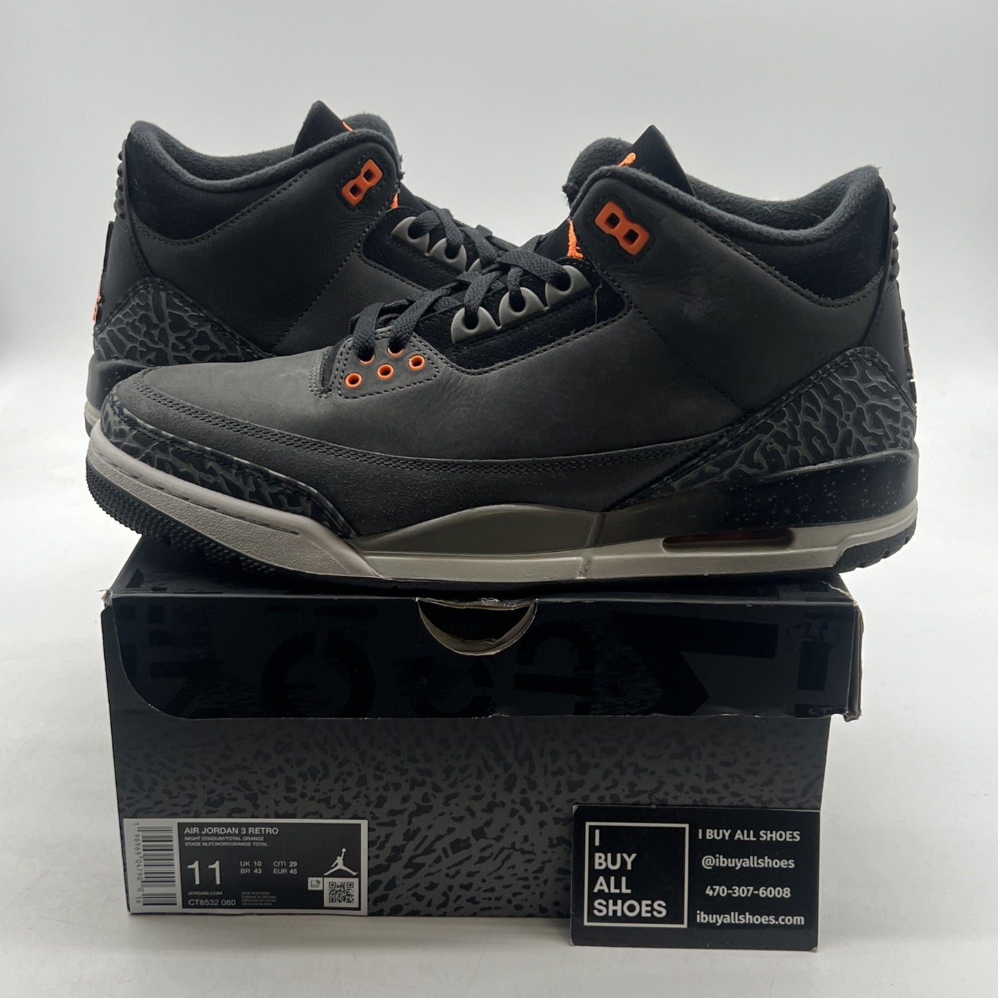 Size 11 - Air Jordan 3 Retro 2023 Mid Fear (CT8532-080)