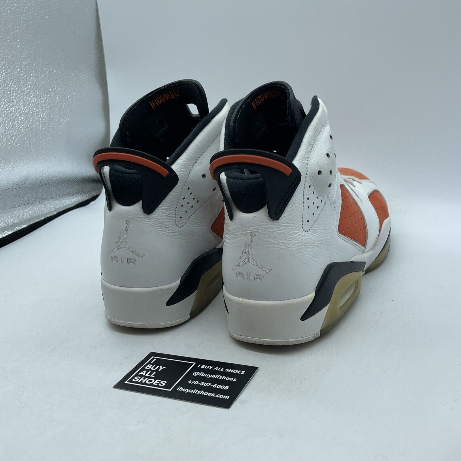 Size 12 - Air Jordan 6 Retro Gatorade Orange Suede White Leather (384664-145)