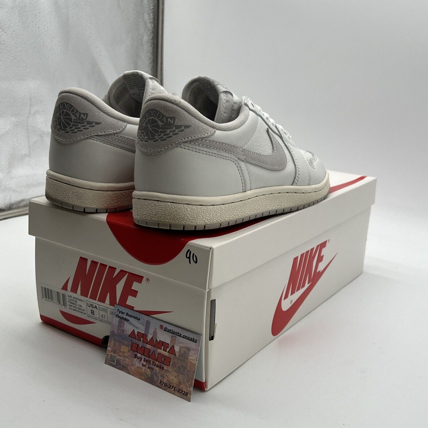 Size 8 - Air Jordan 1 Retro '85 OG Low Neutral Grey (FB9933-100)