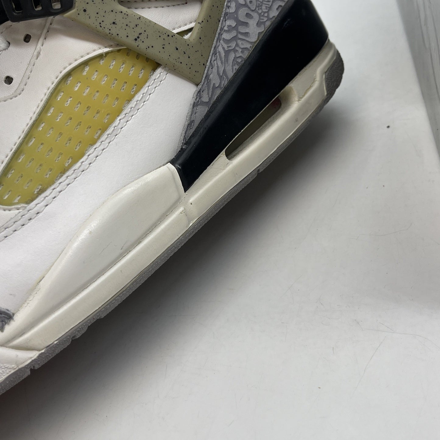 Size 10.5 - Jordan Spizike Cement Grey White Grey Suede Leather (315371-101)
