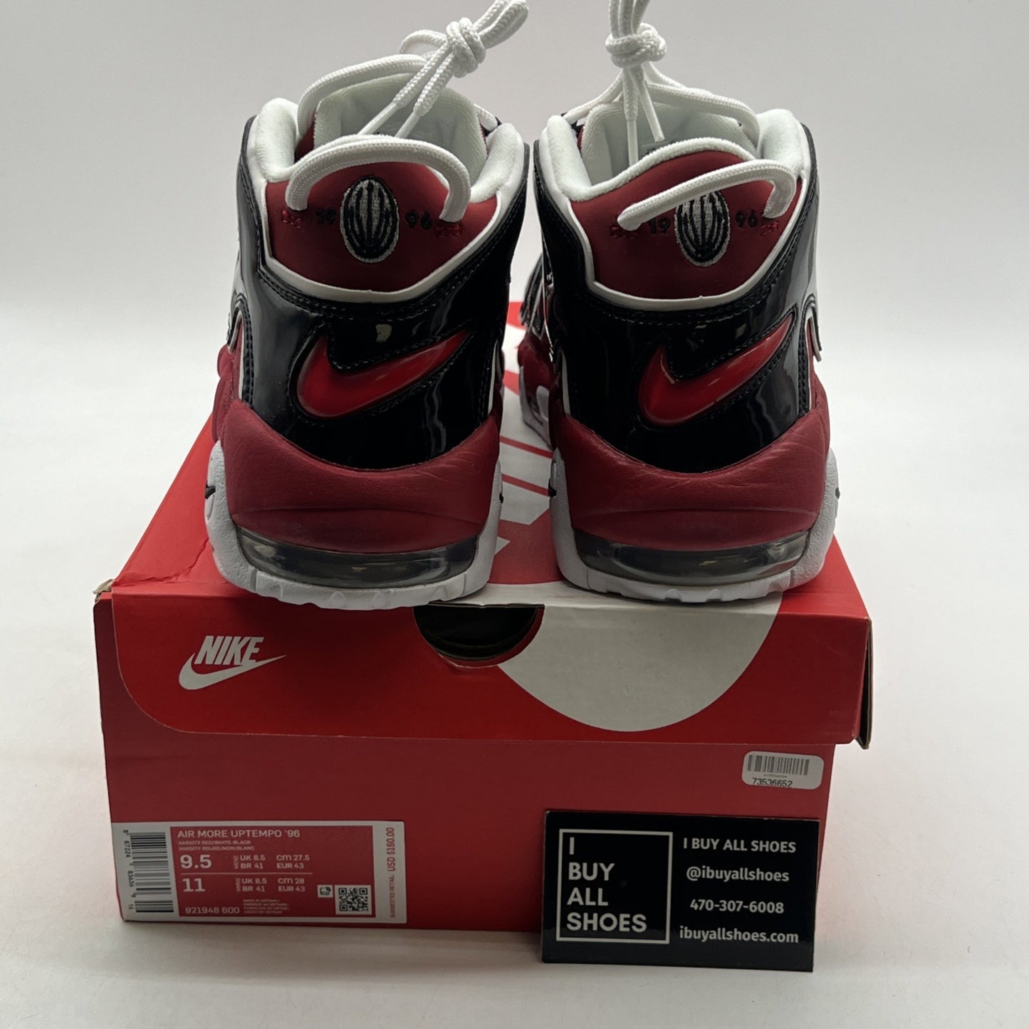 Size 9.5 - Nike Air More Uptempo Bulls 2017 (921948-600)