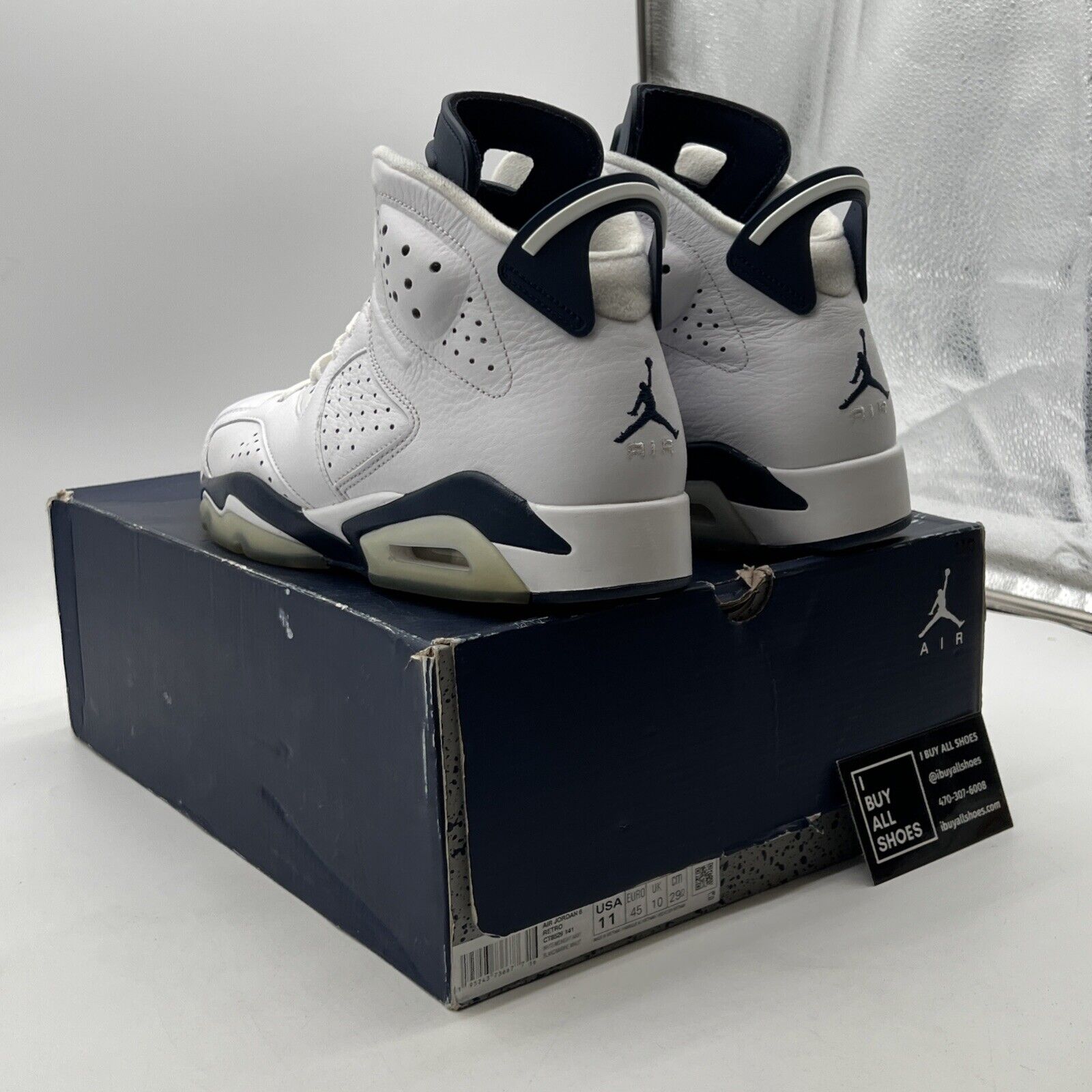 Size 11 - Air Jordan 6 Retro Midnight Navy (CT8529-141)