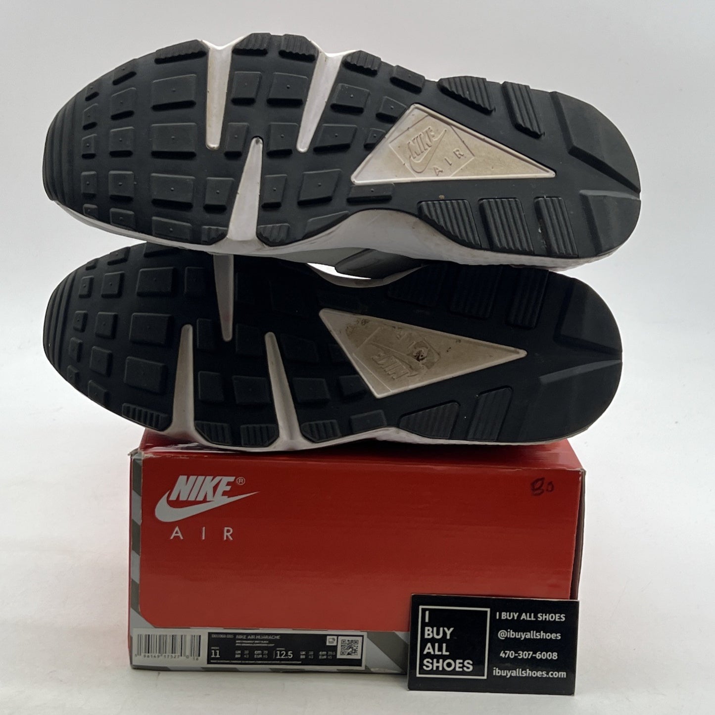Size 11 - Nike Air Huarache Grey Fog Obsidian (DD1068-005)