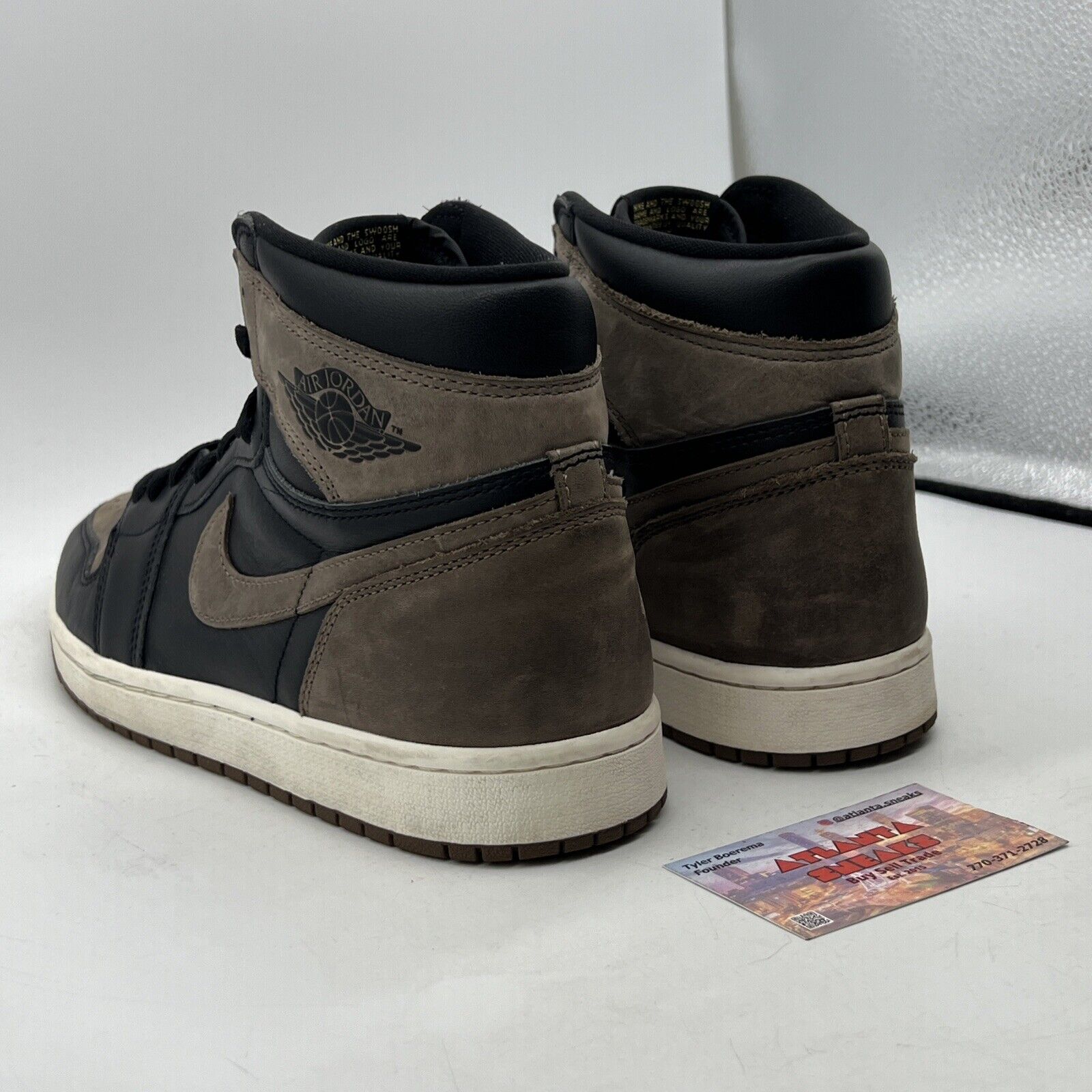 Size 10 - Jordan 1 Retro OG High Palomino Black White Brown Leather (DZ5485-020)