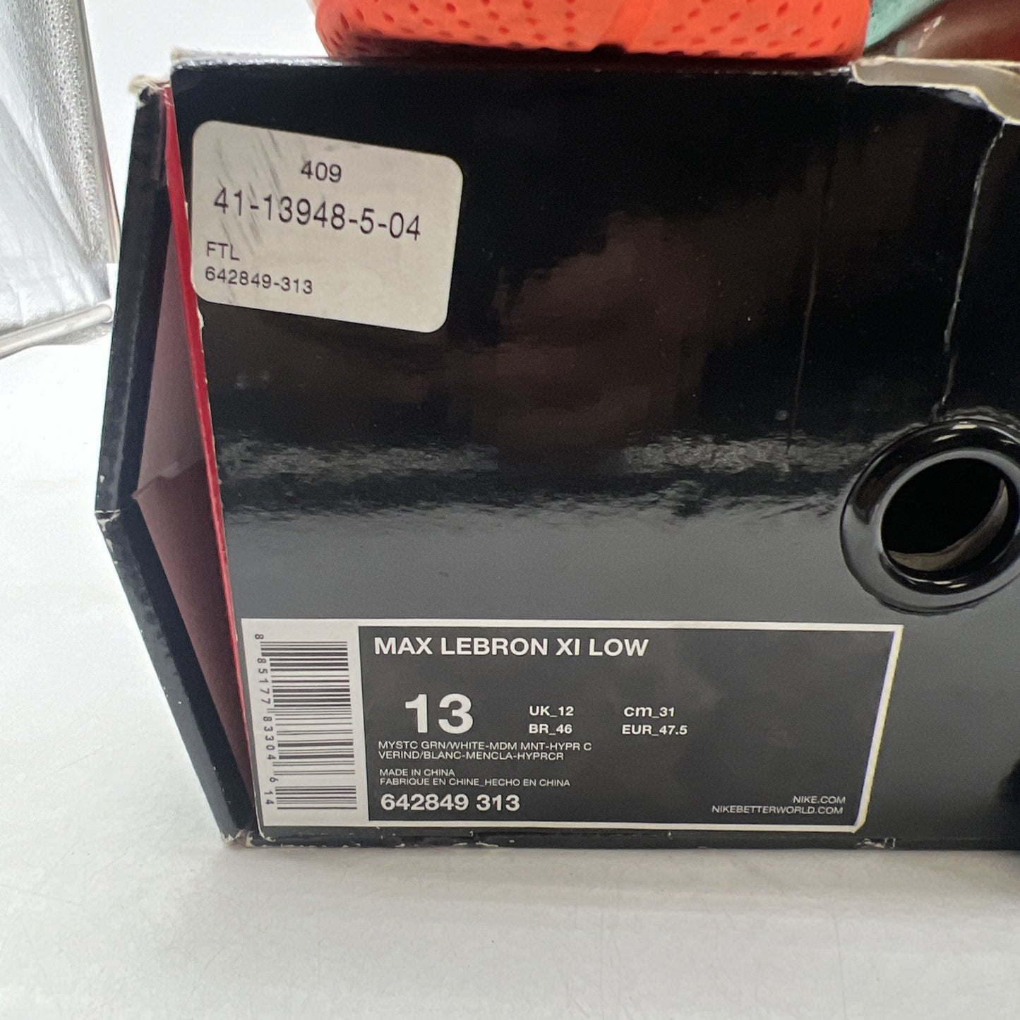Size 13 - Nike Max LeBron 11 Low Biscayne (642849-313)