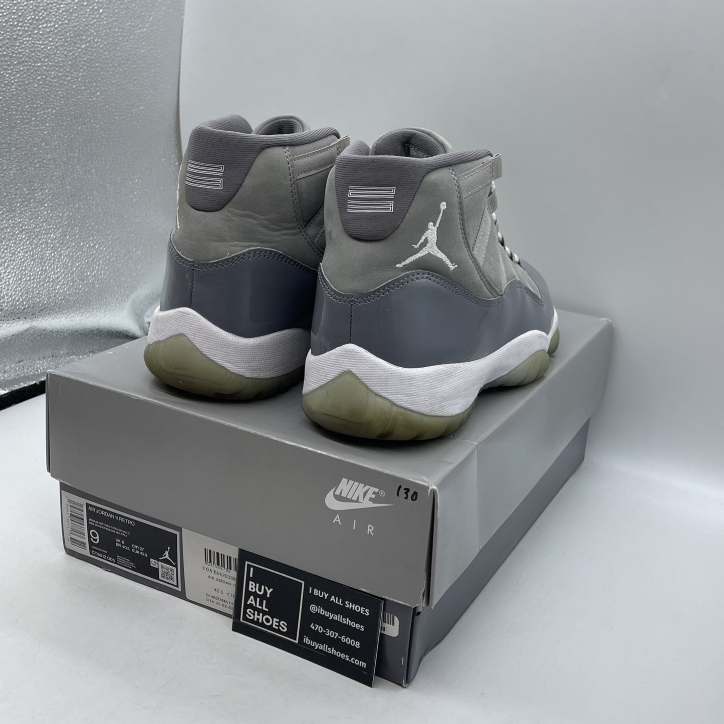 Size 9 - Air Jordan 11 Retro High Cool Grey (CT8012-005)
