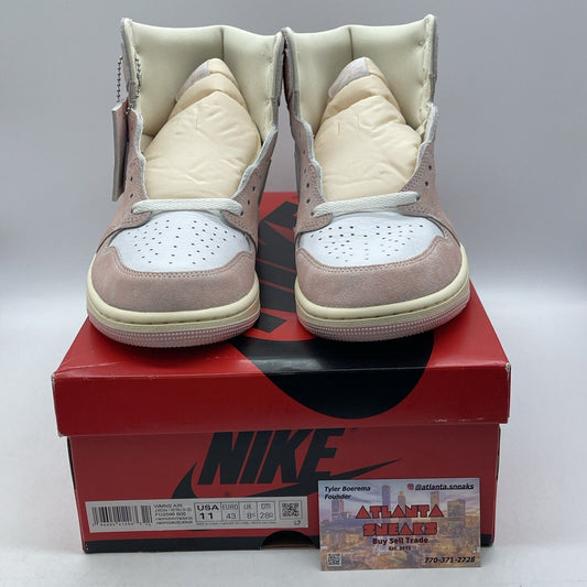 Size 11W - Air Jordan 1 Retro OG High Washed Pink Suede (FD2596-600)