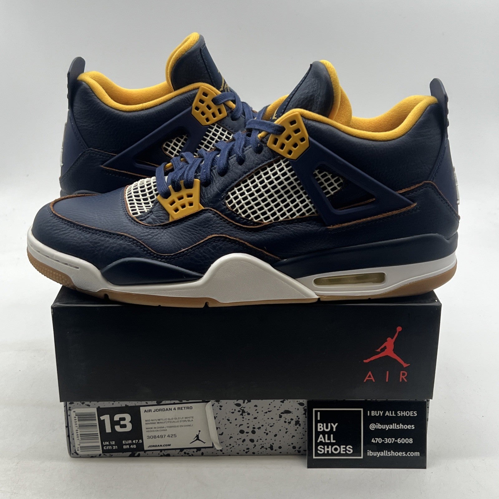 Size 13 - Air Jordan 4 Retro Dunk From Above (308497-425)