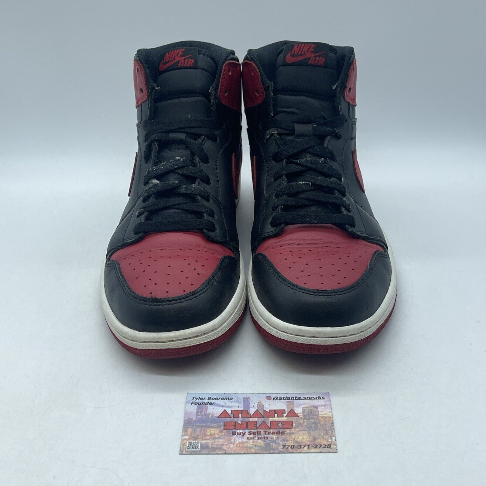 Size 10.5 - Air Jordan 1 Retro OG 2013 High Bred Red Black Leather (555088-023)