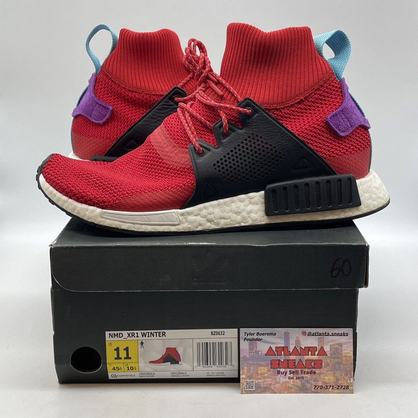 Size 11 - adidas NMD_XR1 Winter Mid Scarlet Red White Black Blue (BZ0632)