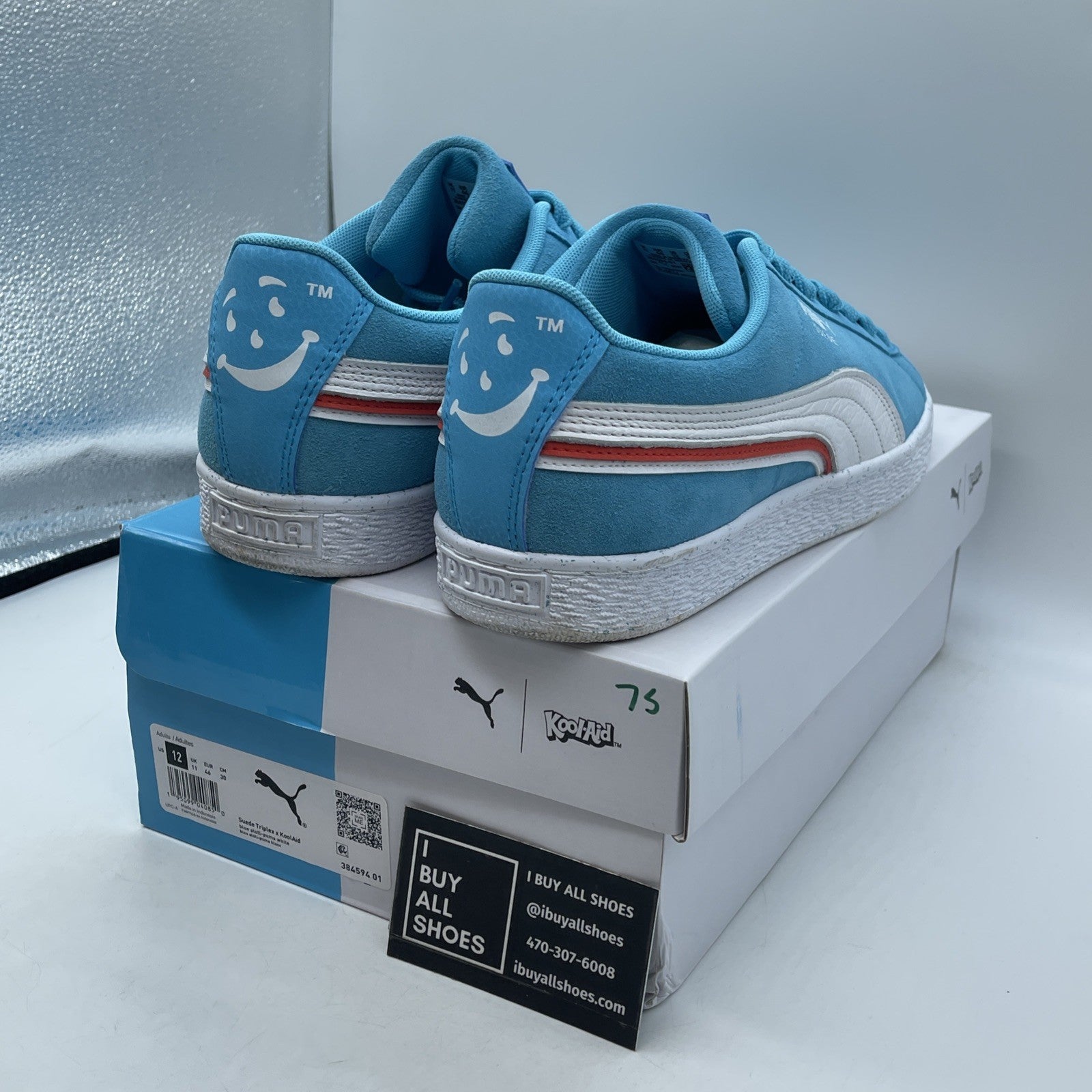 Size 12 - PUMA Kool-Aid x Suede Triplex Blue Atoll Speckled (384594-01)