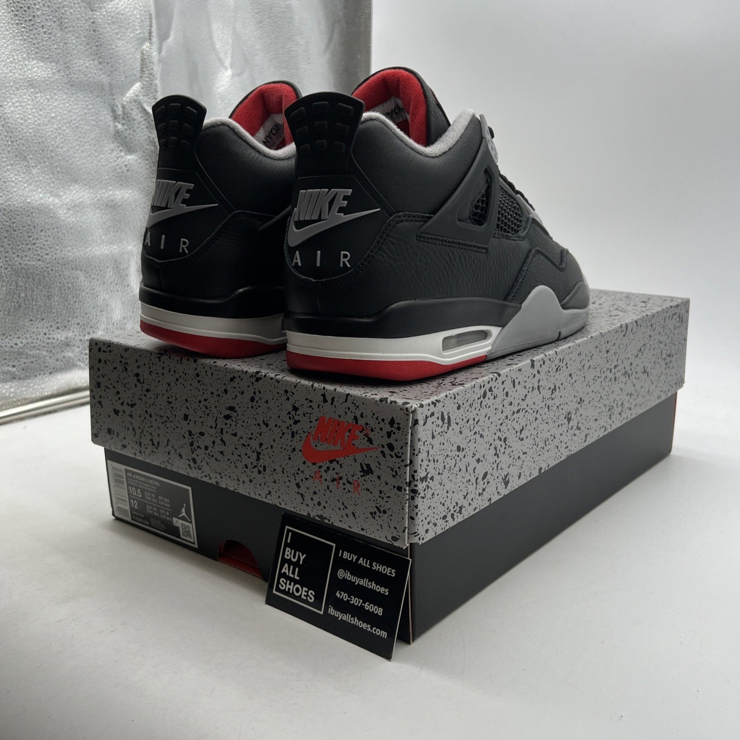 Size 10.5 - Air Jordan 4 Retro Bred Reimagined (FV5029-006)