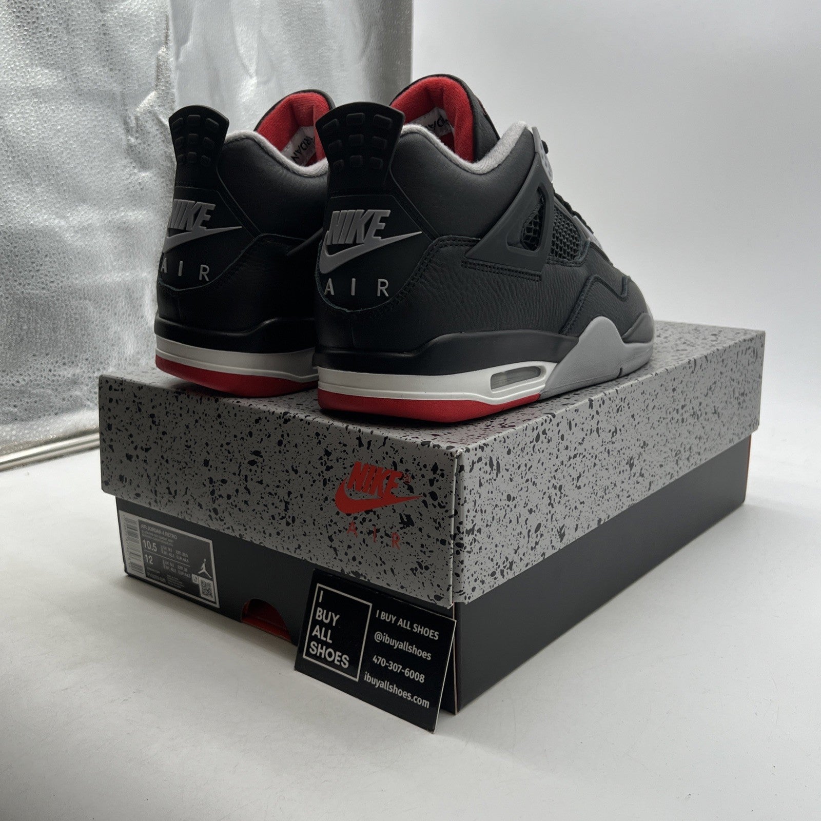 Size 10.5 - Air Jordan 4 Retro Bred Reimagined (FV5029-006)