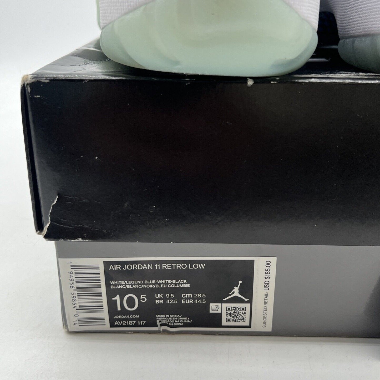 Size 10.5 - Air Jordan 11 Retro Low Legend Blue (AV2187-117)