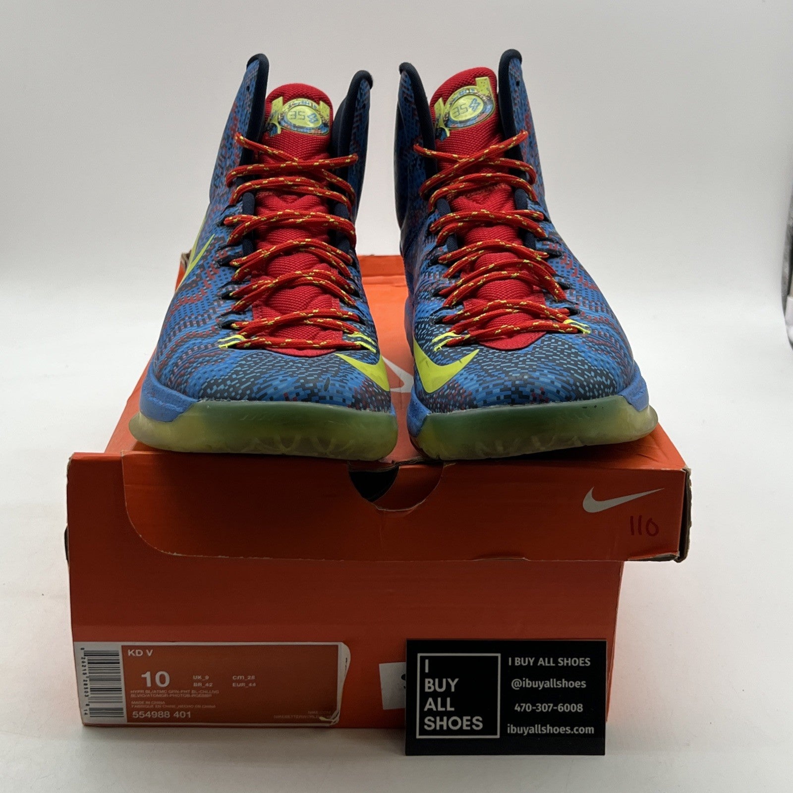 Size 10 - Nike Zoom KD 5 Christmas (554988-401)