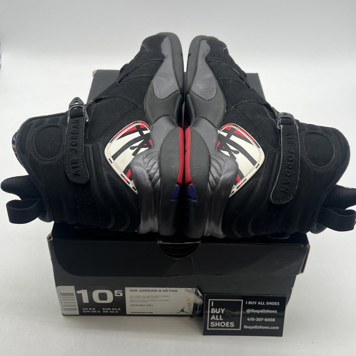 Size 10.5 - Air Jordan 8 Retro 2013 Playoff (305381-061)