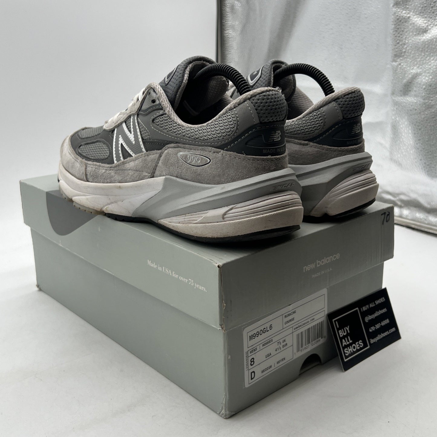 Size 8 - New Balance 990v6 Made in USA Castlerock (M990GL6)