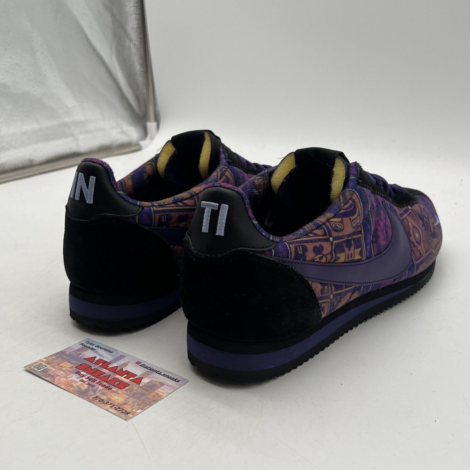 Size 12 - Nike Inti x Classic Cortez One Heart Purple Black Leather (AH7741-500)