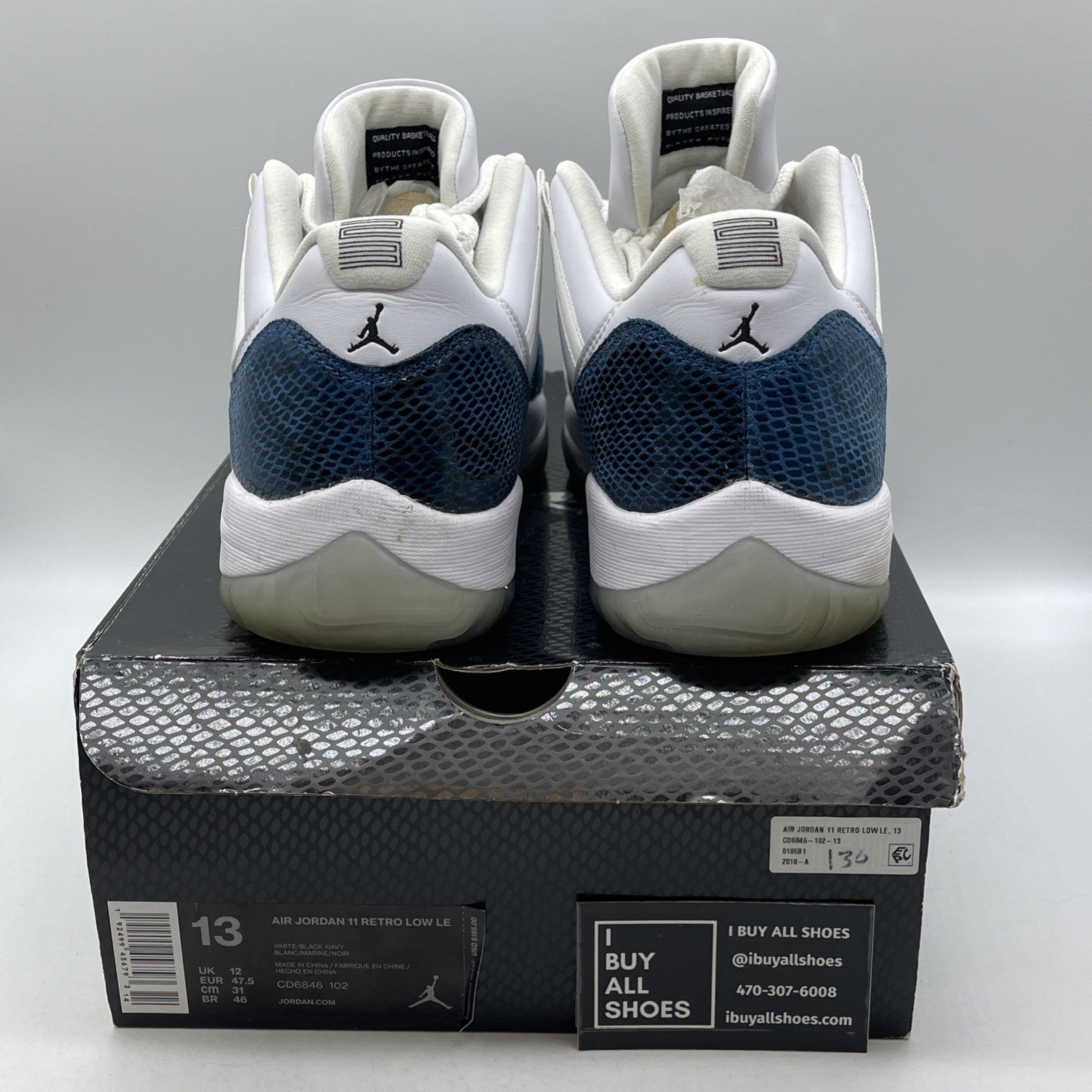 Size 13 - Air Jordan 11 Retro Low Snakeskin 2019 (CD6846-102)