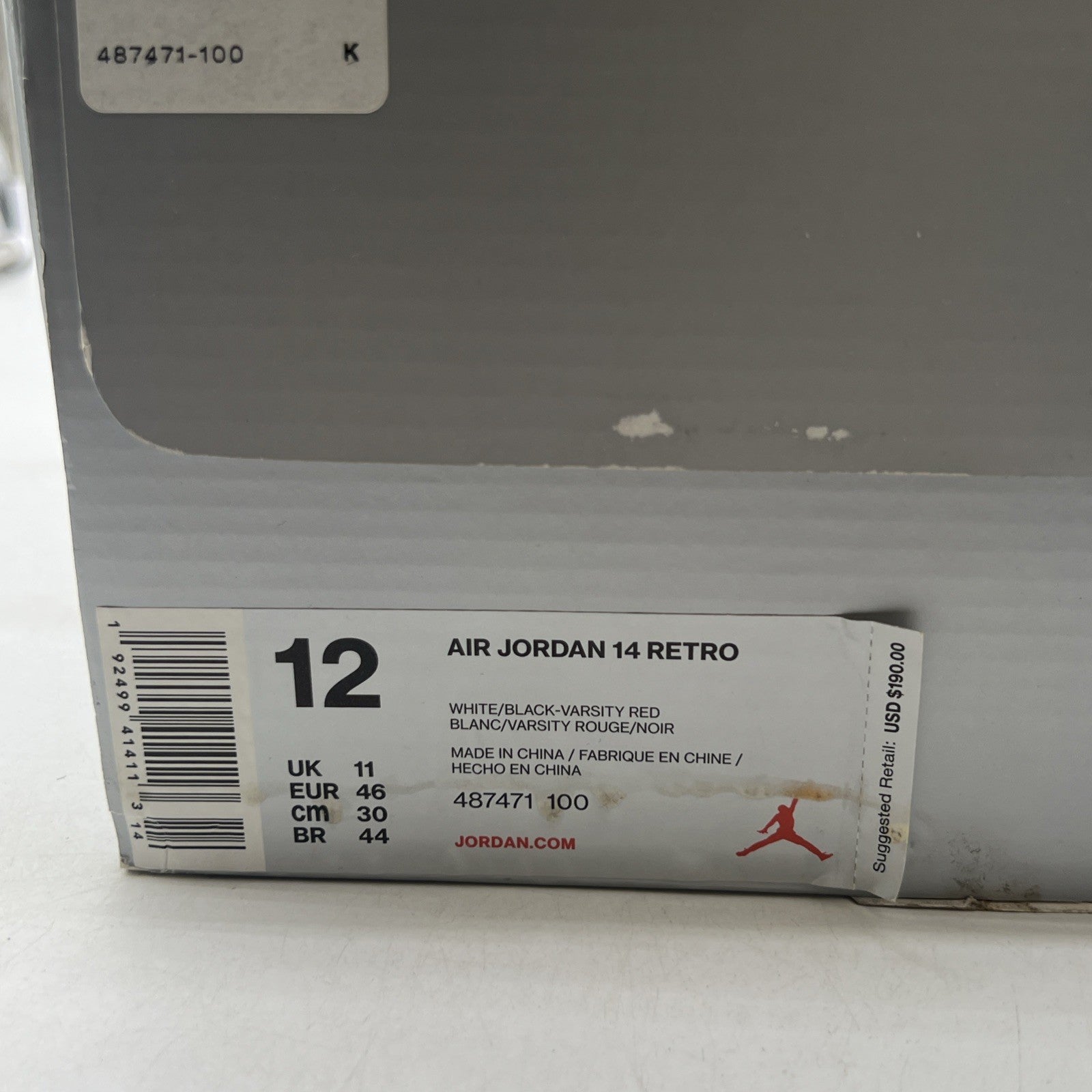 Size 12 - Air Jordan 14 Retro 2019 Candy Cane (487471-100)