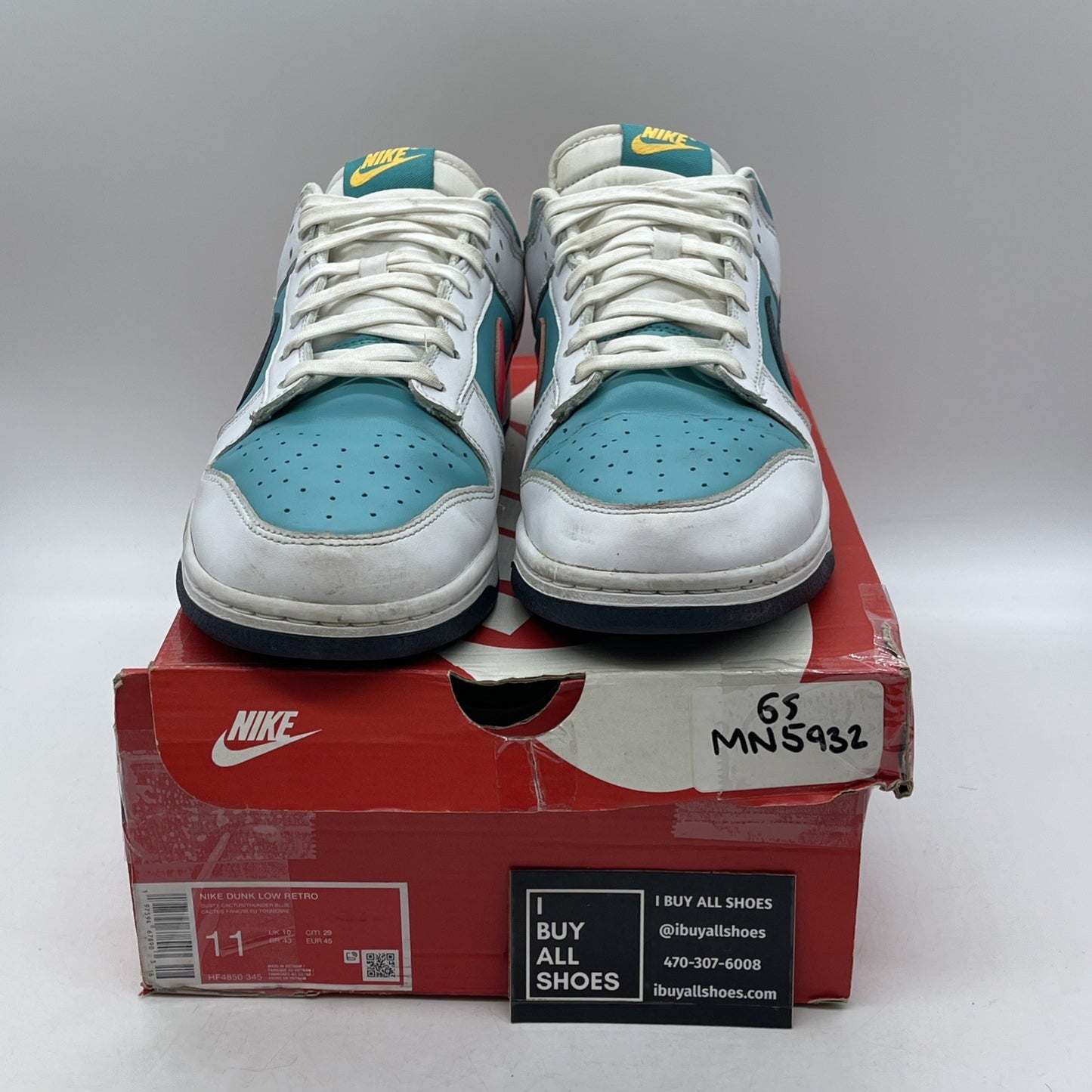 Size 11 - Nike Dunk Low Dusty Cactus Thunder Blue Un Leather (HF4850-345)