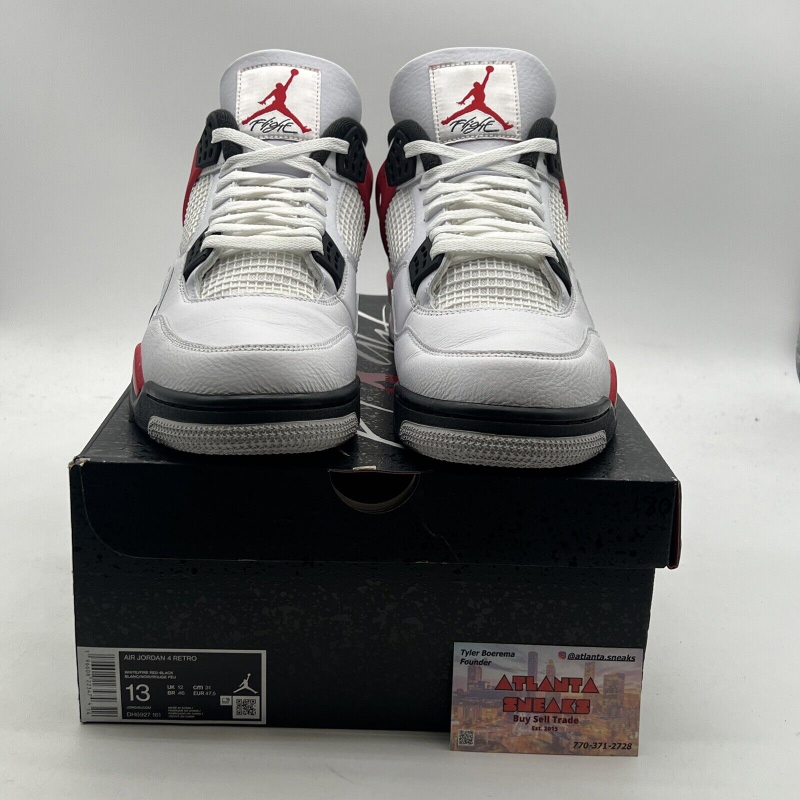 Size 13 - Air Jordan 4 Retro Mid Red Cement (DH6927-161)