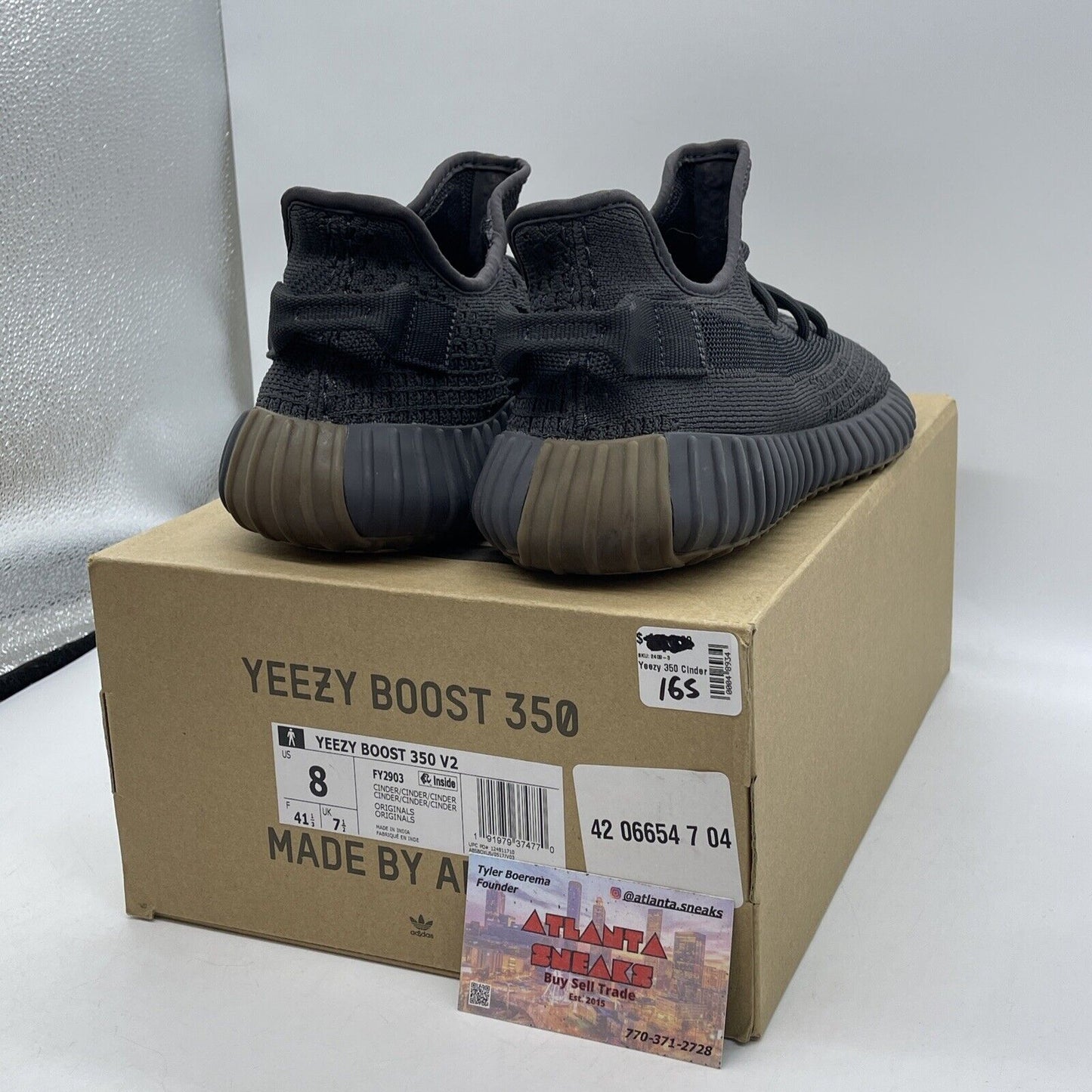 Size 8 - adidas Yeezy Boost 350 V2 Low Cinder Non-Reflective Suede (FY2903)