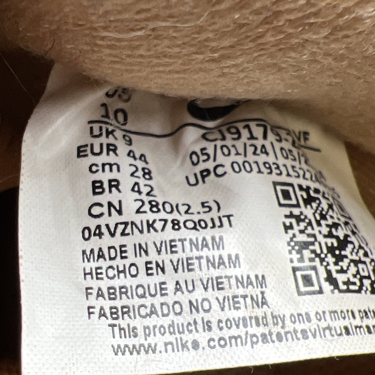 Size 10 - Nike Air Force 1 Low Flax 2019/2022 (CJ9179-200)