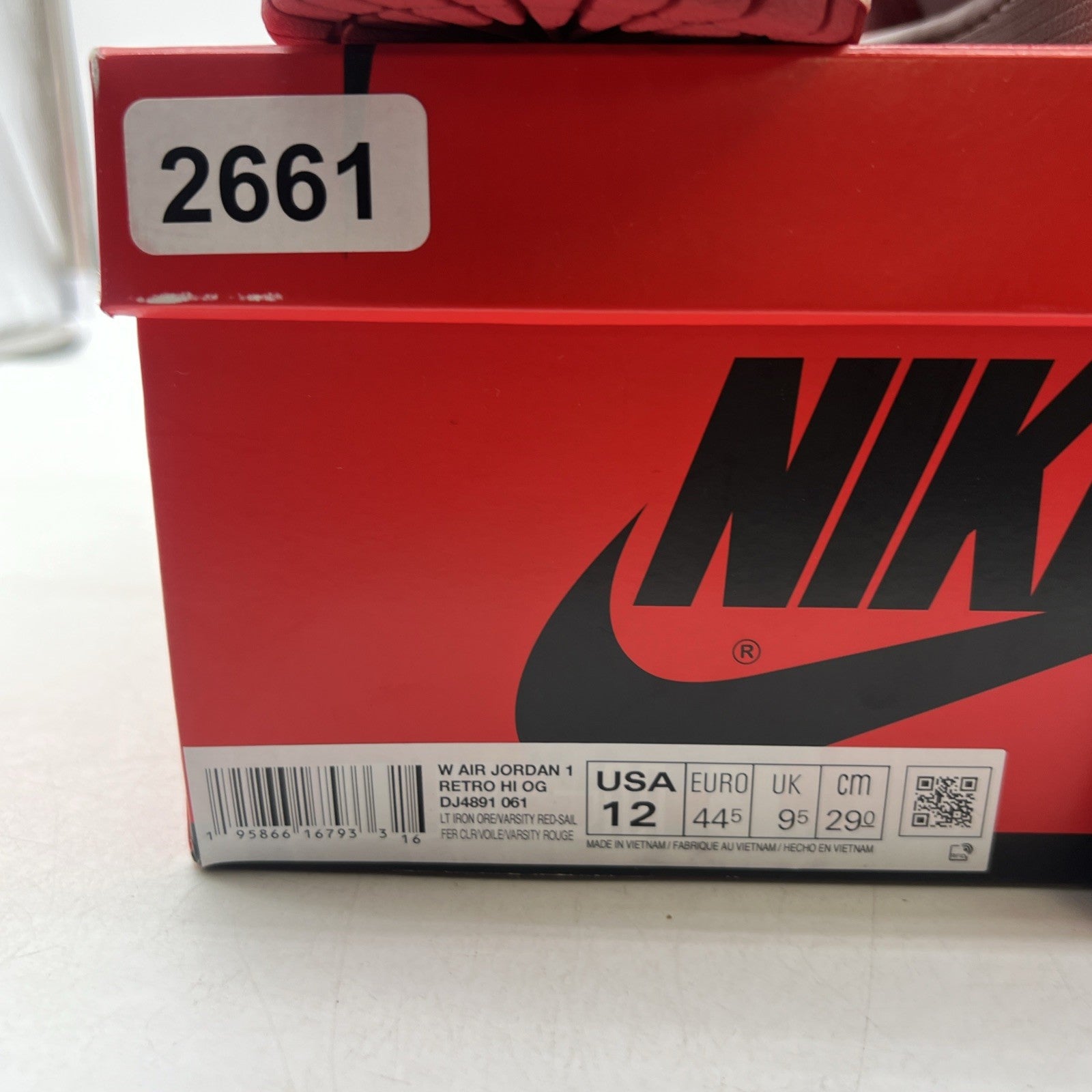 Size 12W - Air Jordan 1 Retro High OG Varsity Red (DJ4891-061)