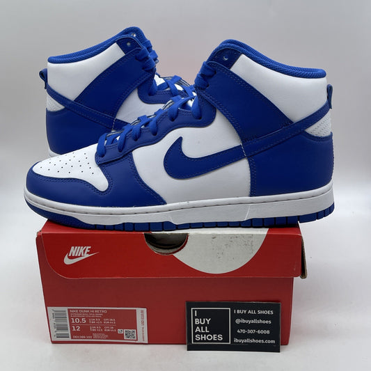 Size 10.5 - Nike Dunk 2021 High Kentucky Blue White Leather (DD1399-102)