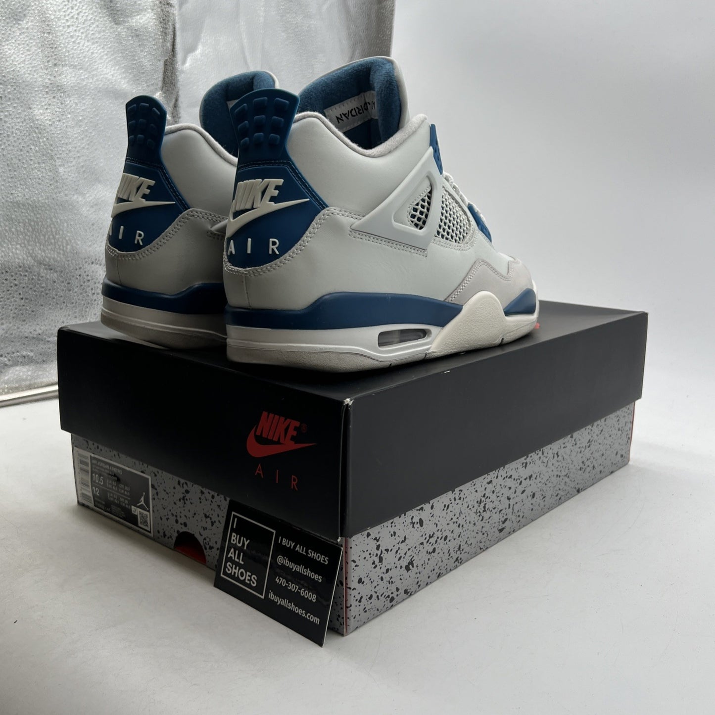 Size 10.5 - Air Jordan 4 Retro 2024 Military Blue (FV5029-141)