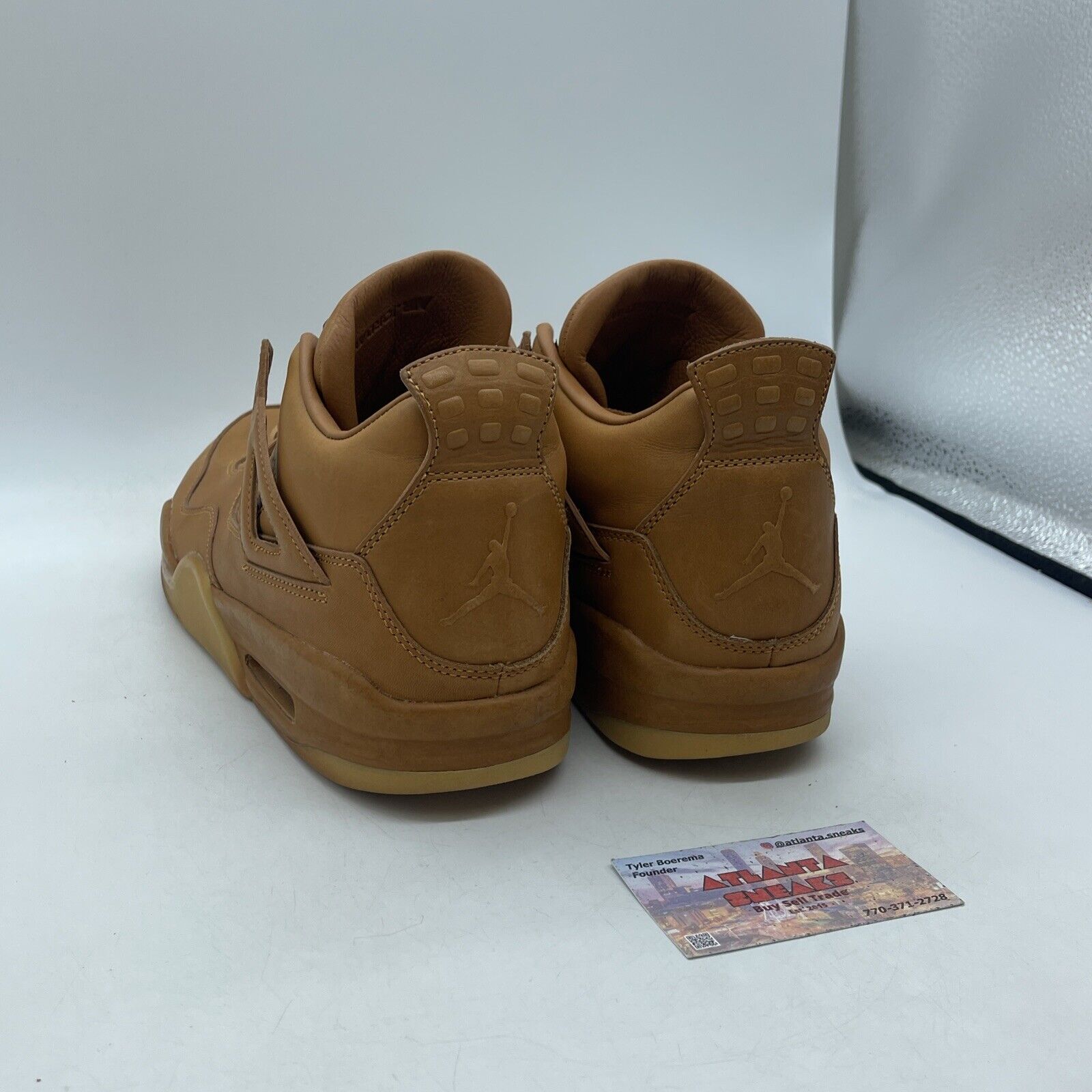 Size 11.5 - Air Jordan 4 Retro Premium Wheat Brown Leather Suede (819139-205)