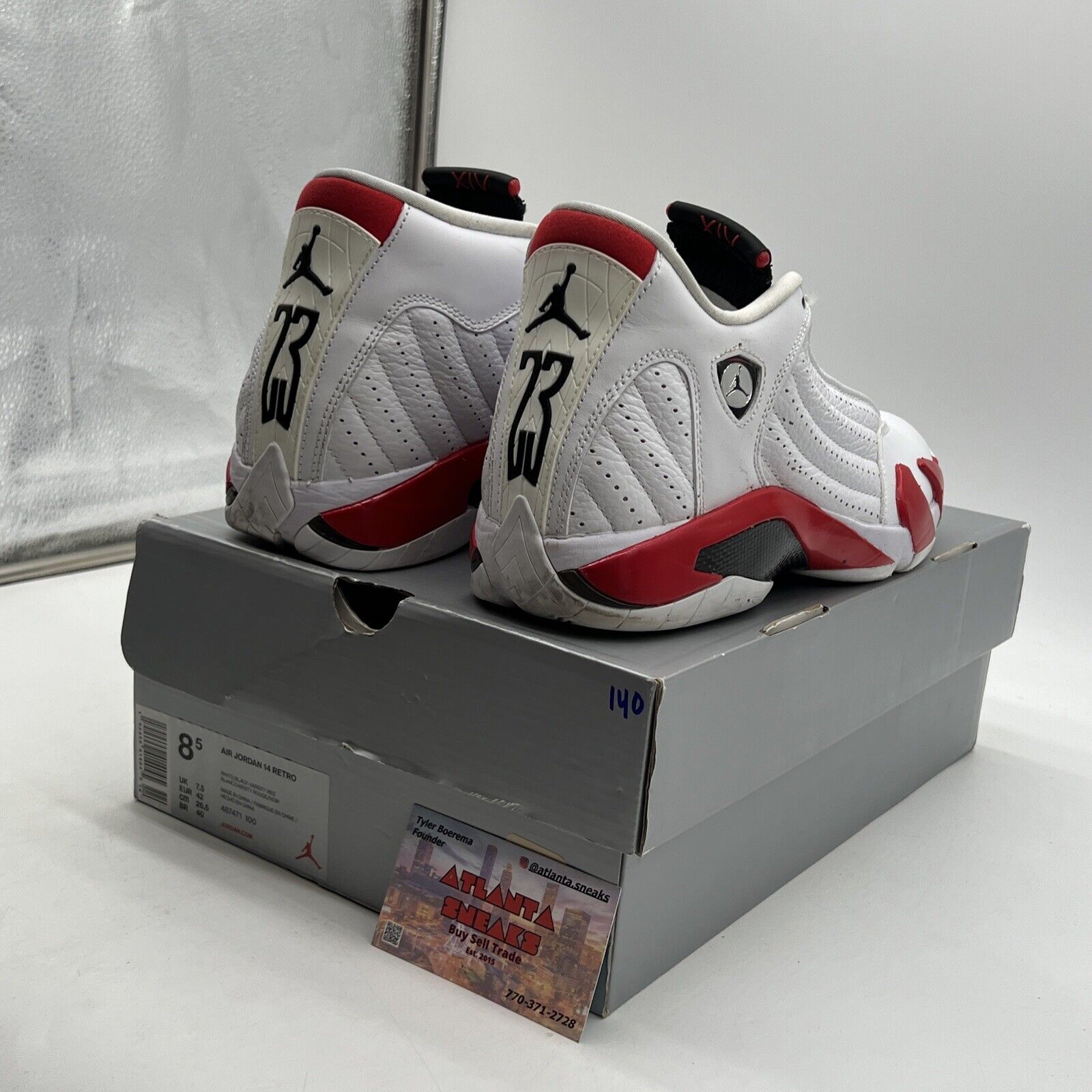 Size 8.5 - Air Jordan 14 Retro 2019 Candy Cane (487471-100)