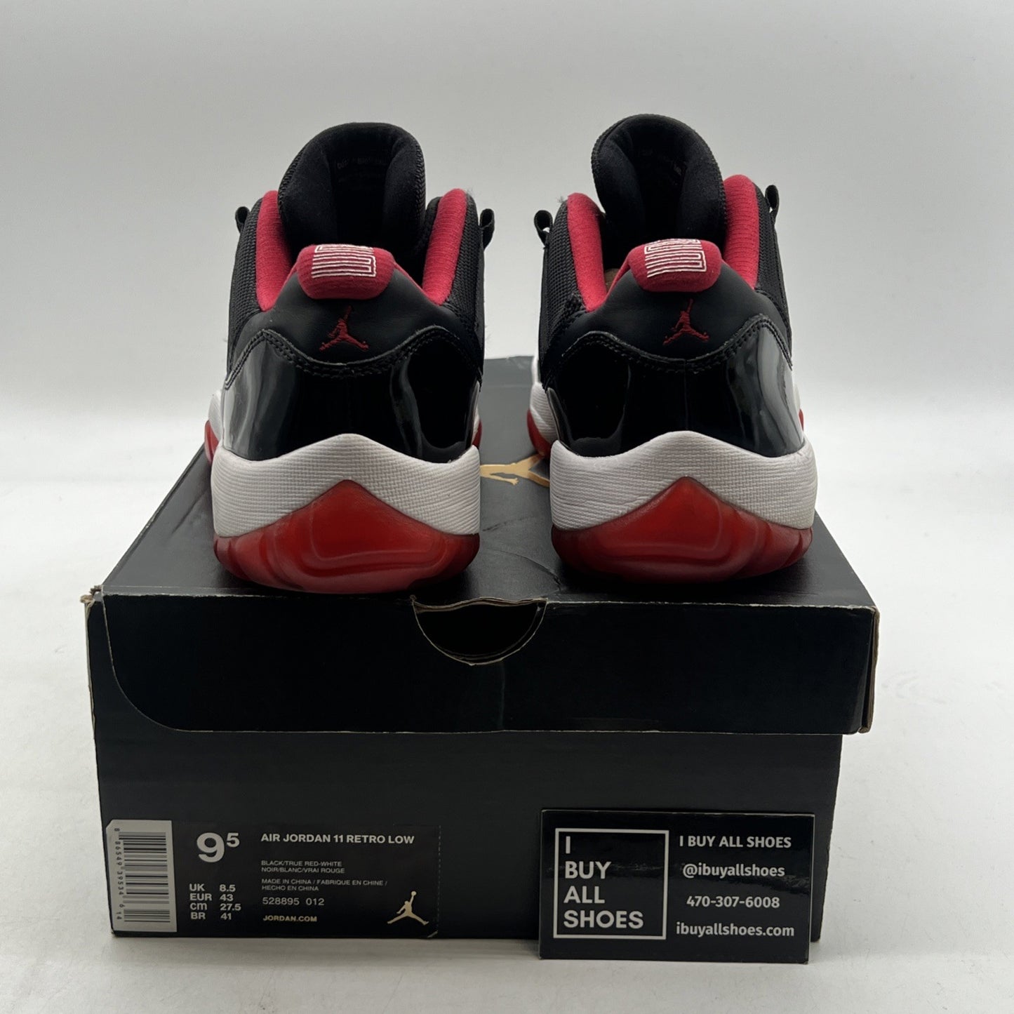 Size 9.5 - Air Jordan 11 Retro 2015 Low Bred (528895-012)