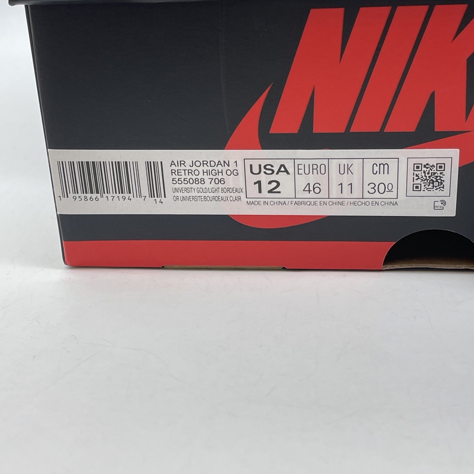 Size 12 - Jordan 1 Retro High OG Brotherhood Yellow Leather (555088-706)