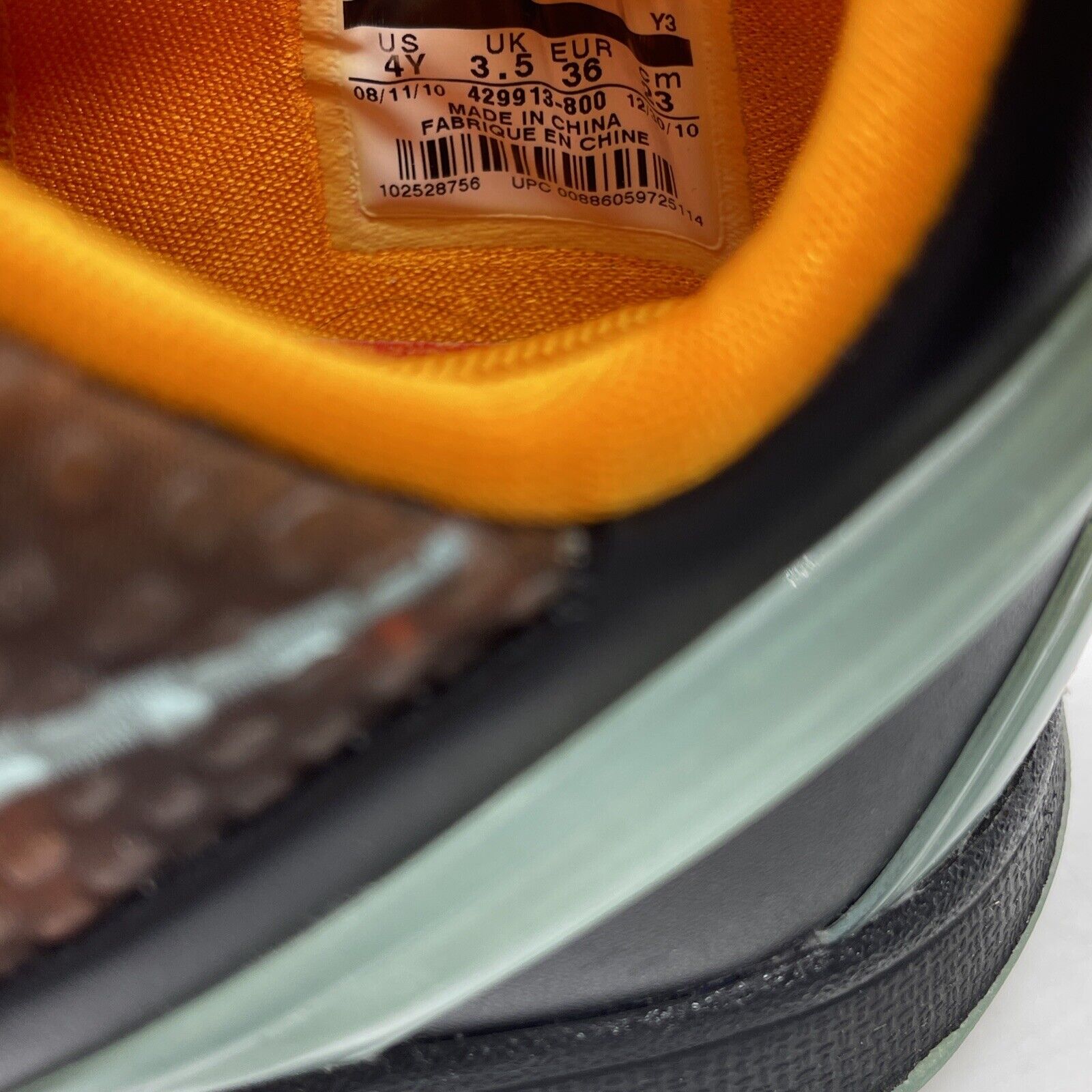 Size 4Y -Kobe 6 GS all Star Orange County Orange Black Yellow Black (429913-800)