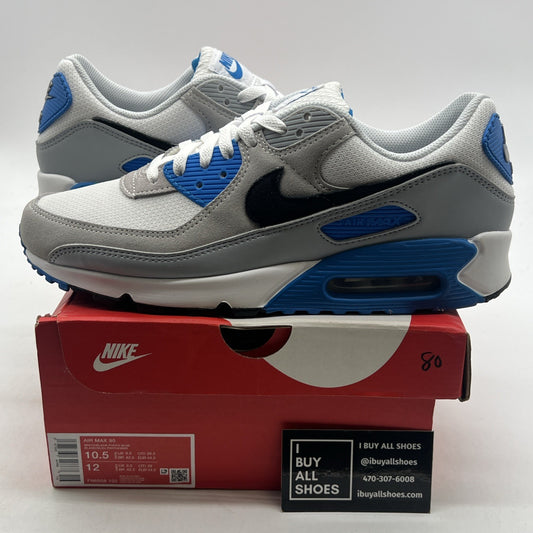 Size 10.5 - Nike Air Max 90 Pure Platinum Photo Blue (FN6958-102)
