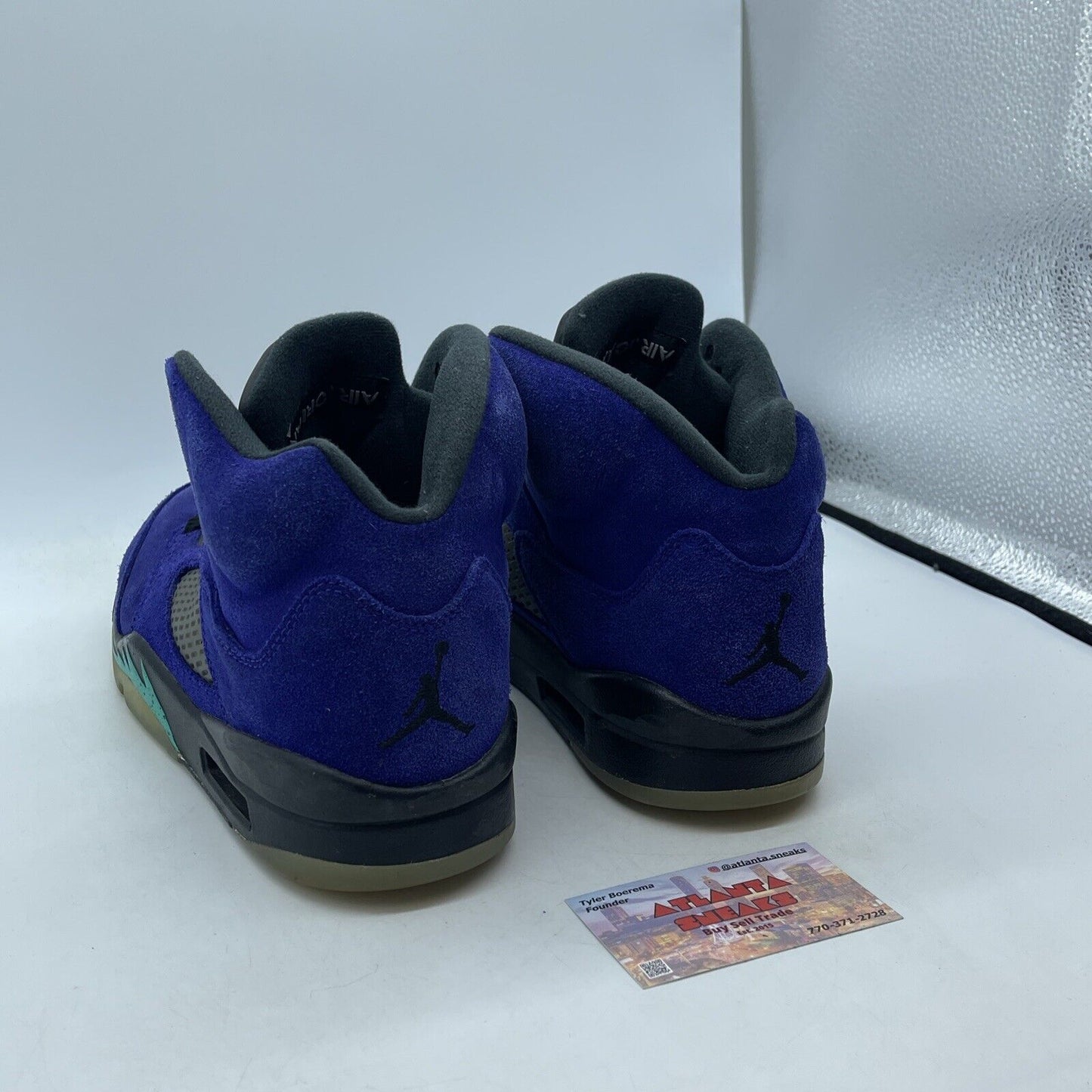 Size 10 - Jordan 5 Retro Alternate Grape Purple Black Blue Suede (136027-500)
