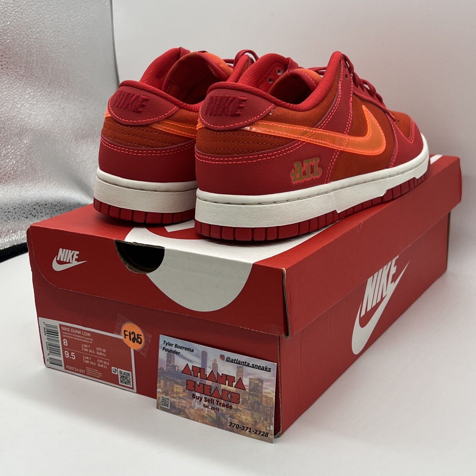 Men's Nike Dunk Low University Red/Bright Crimson (FD0724 657) Brand New Og All