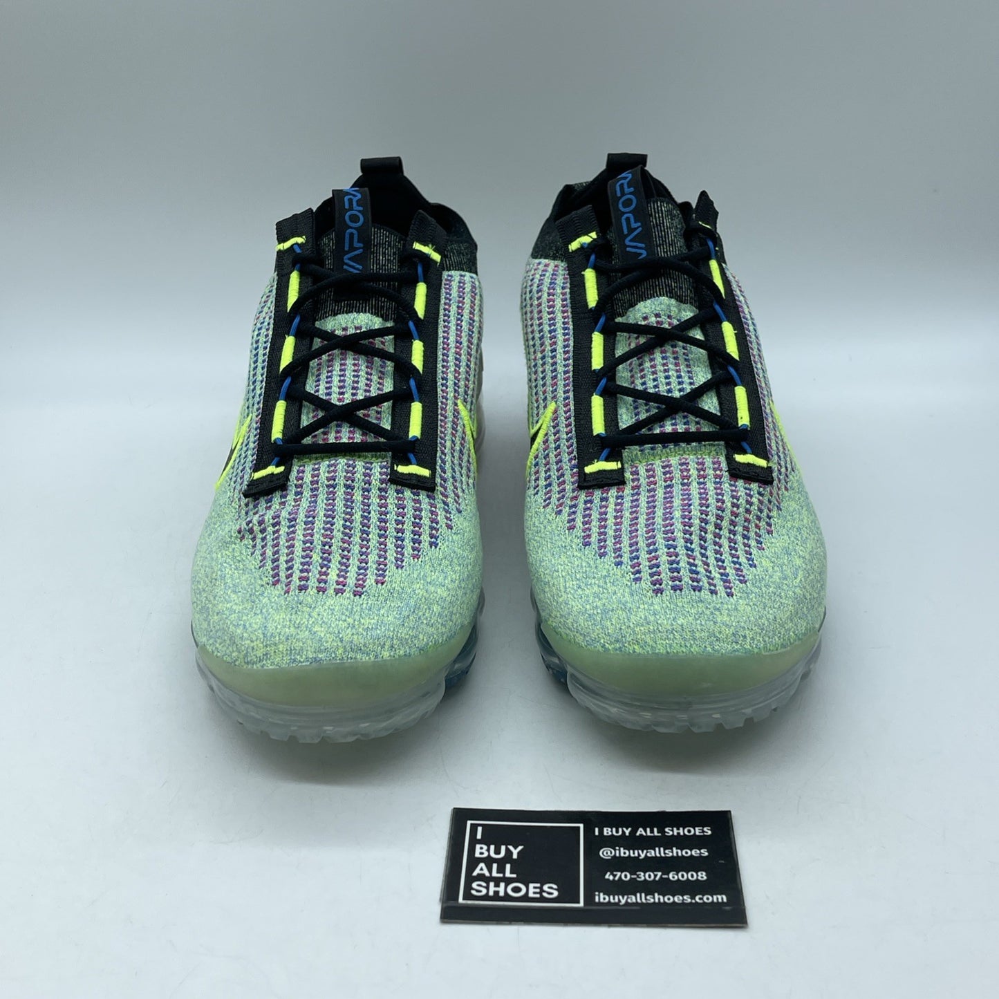 Size 14 - Nike Air VaporMax 2021 Flyknit Next Nature Volt Photo Blue DX3368-700