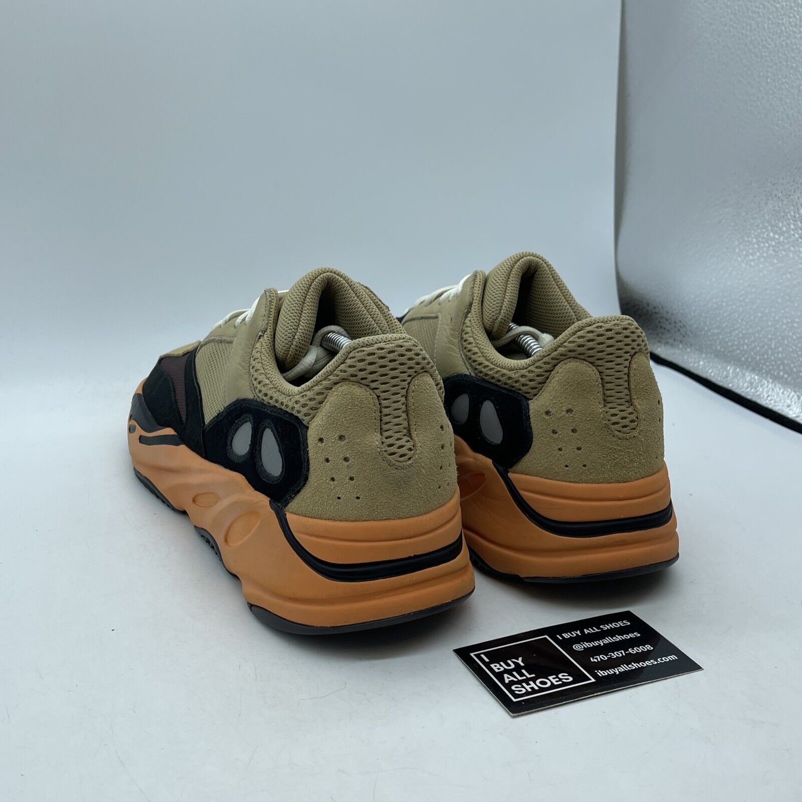 Size 12 - adidas Yeezy Boost 700 Enflame Amber Brown Suede Leather (GW0297)