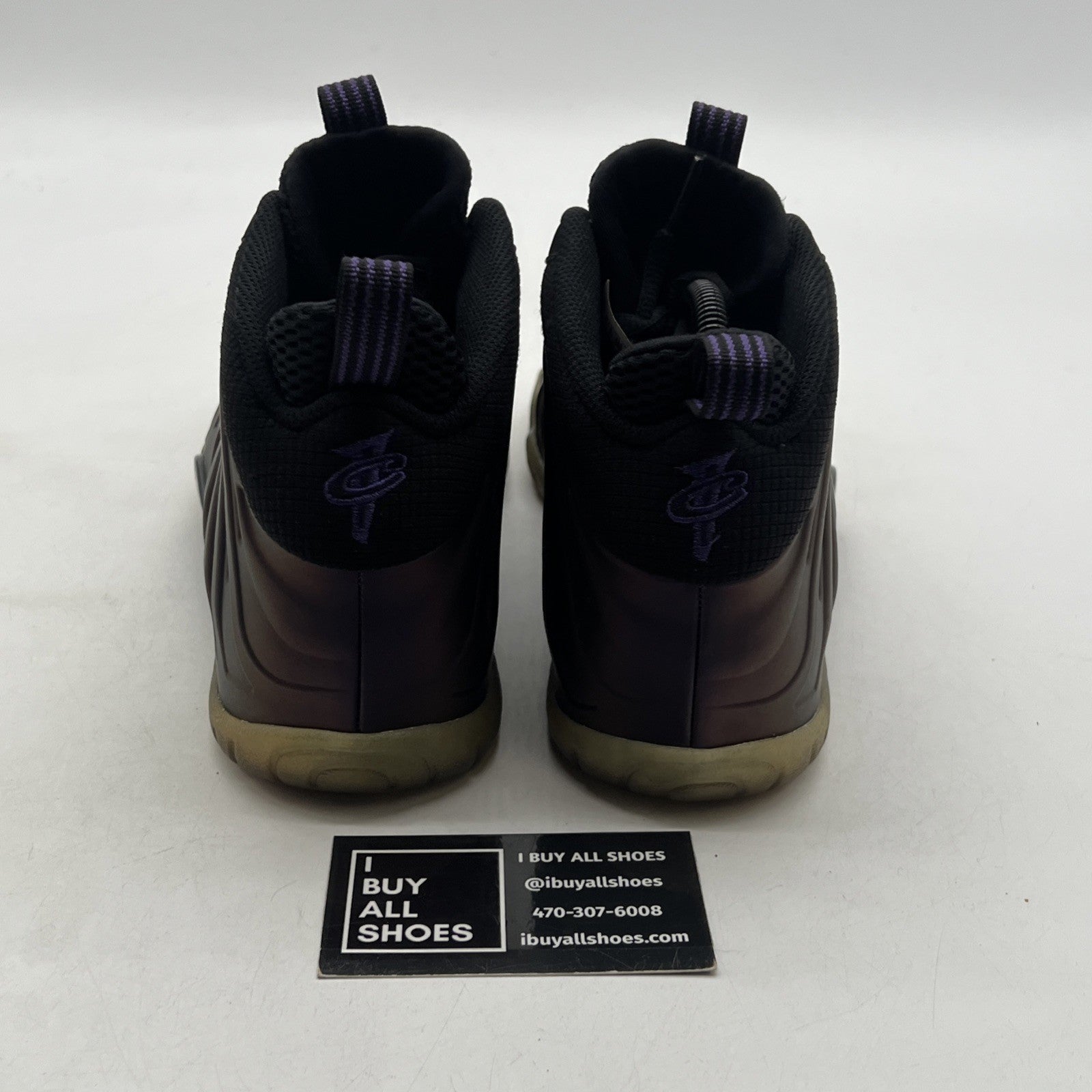Size 6.5Y - Nike Little Posite One Mid Eggplant (644791-005)
