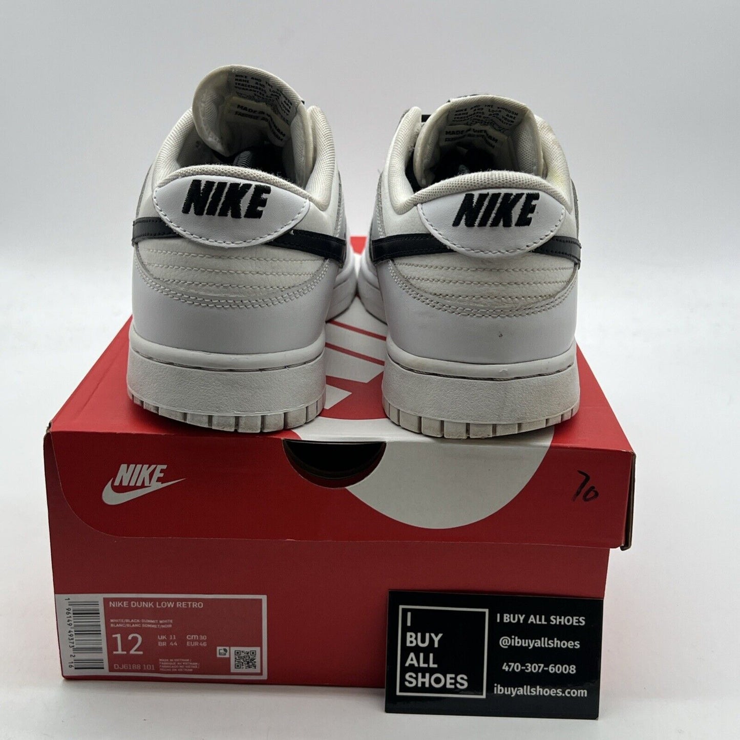 Size 12 - Nike Dunk Low Reverse Panda (DJ6188-101)