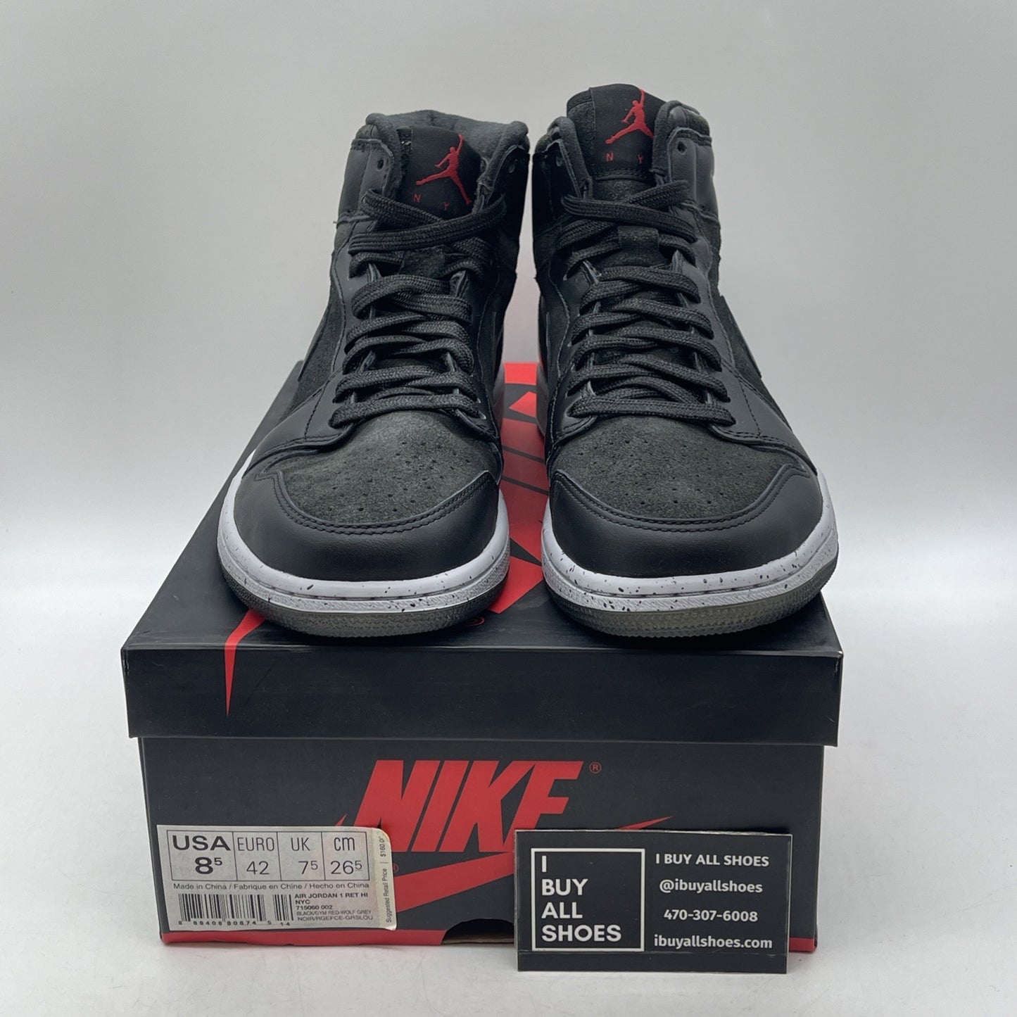 Size 8.5 - Air Jordan 1 Retro NYC High 23NY. (715060-002)