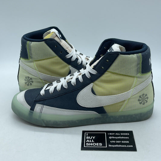 Size 8 - Nike Blazer '77 Mid Move To Zero - Armory Navy Blue White (DH4505-400)