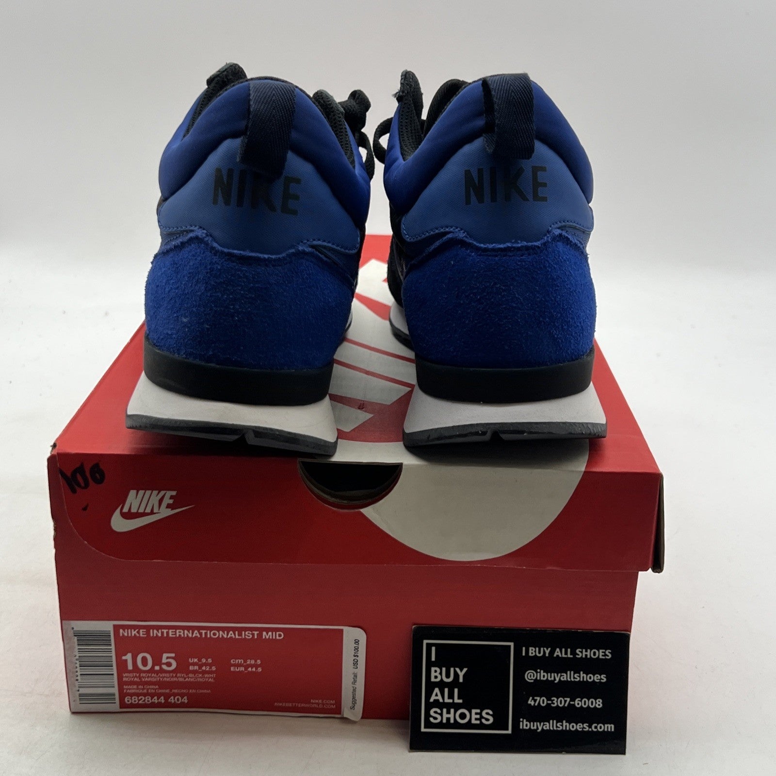 Size 10.5 - Nike Internationalist Mid Varsity Royal (682844-404)