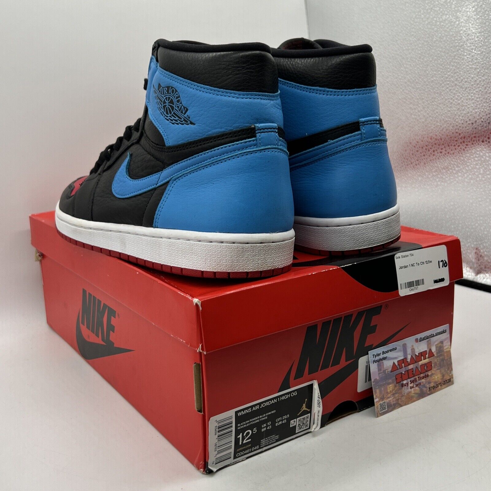 Size 12.5 - Jordan 1 High OG UNC To Chicago 2020 Red Black Leather (CD0461-046)