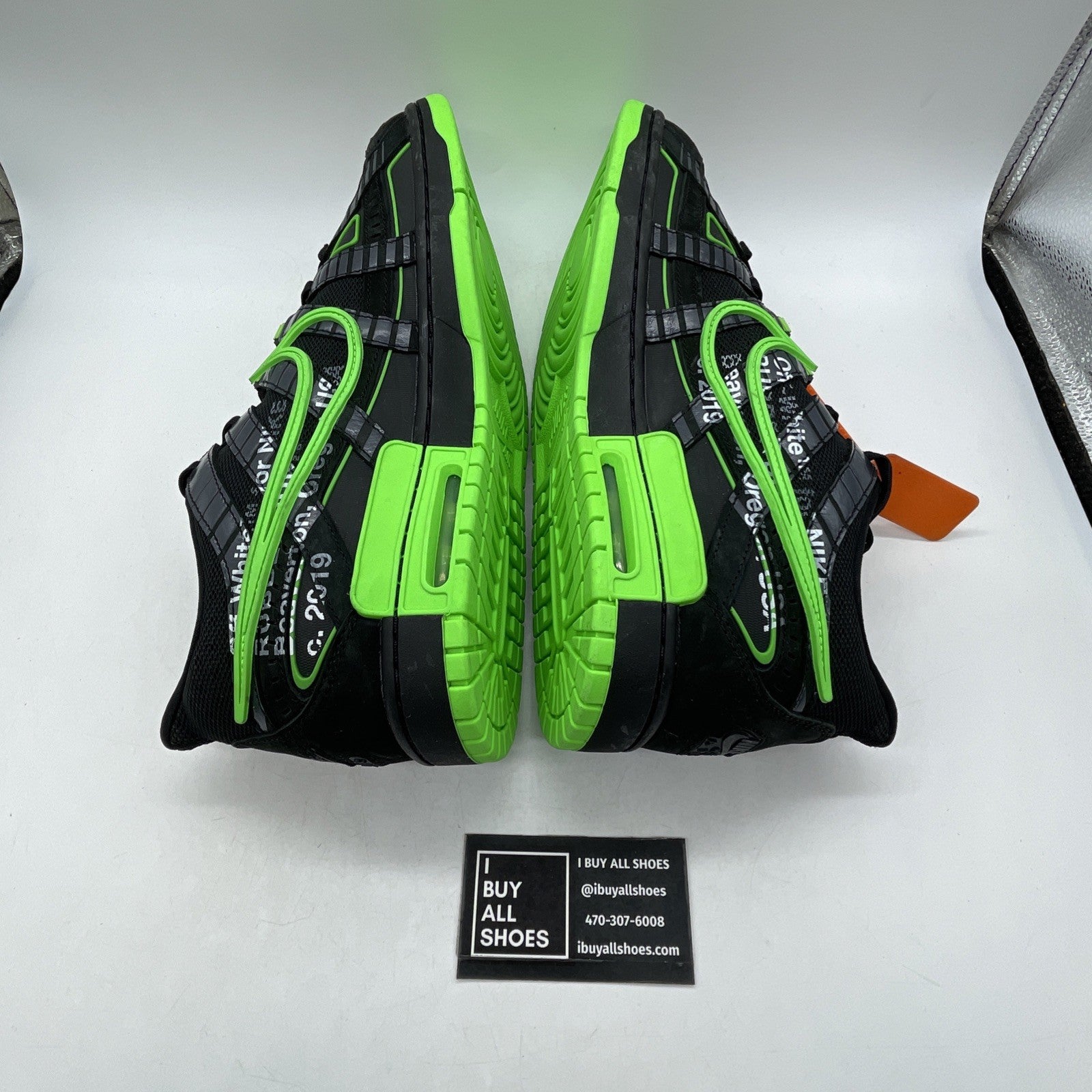 Size 14 - Nike Air Rubber Dunk x Off-White Low Green Strike (CU6015-001)